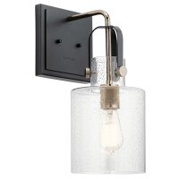 Wandlampe Glas Metall E27 42,1 cm hoch DEIRA