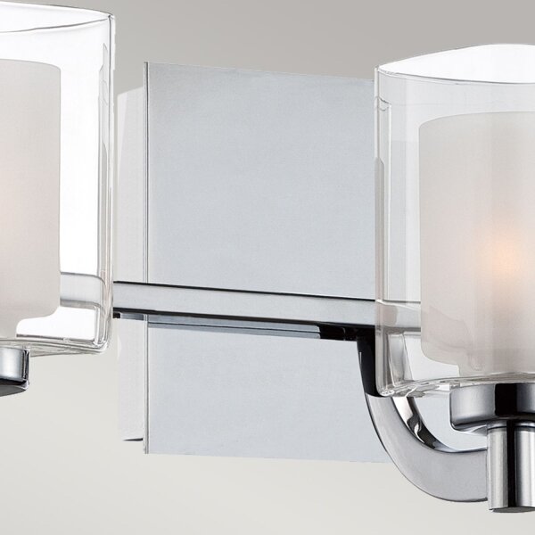 Kronleuchter Badezimmer IP44 Ø 38,4 cm Metall Glas Chrom Weiß