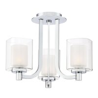 Kronleuchter Badezimmer IP44 Ø 38,4 cm Metall Glas...