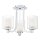 Kronleuchter Badezimmer IP44 Ø 38,4 cm Metall Glas Chrom Weiß