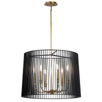 Pendelleuchte Metall D: 66 cm H: max. 155 cm rund 6x E14