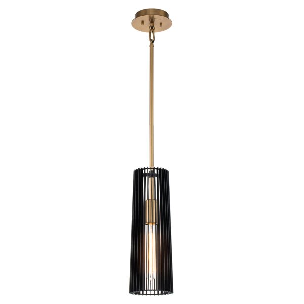Hängelampe schmal Ø 15,2 cm H: max. 149,9 cm Metall