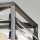 Deckenleuchte Metall Glas 39,2 cm breit Gunmetal Grau