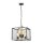 Pendelleuchte Metall Glas B: 39,4 cm Gunmetal Grau 4x E27
