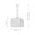 Pendelleuchte Metall Glas B: 39,4 cm Gunmetal Grau 4x E27