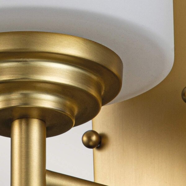 Badleuchte Metall Glas IP44 H: 21,6 cm 3000 K LED G9 AVORIO
