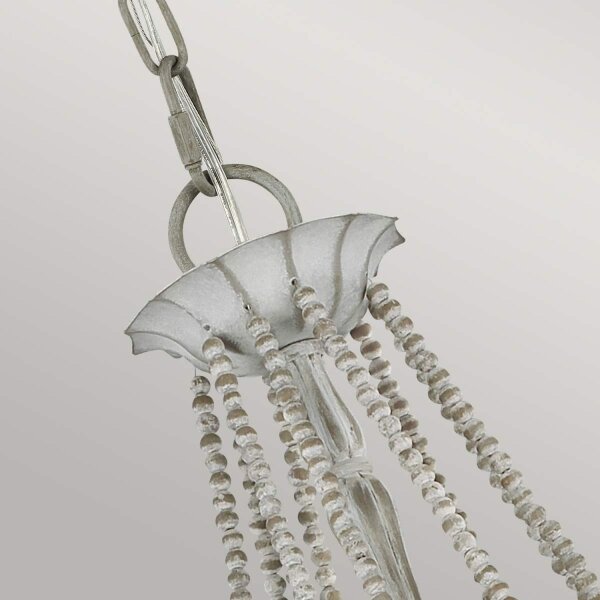 Kronleuchter Landhaus Shabby B: 81,3 cm H: max. 311 cm Grau