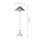 Stehlampe Tiffany Stil 157,8 cm hoch Zugschalter 2x E27