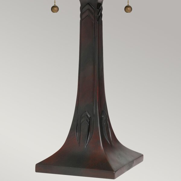 Tischleuchte Zugschalter 62,9 cm hoch Tiffany Stil 2x E27