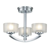 Deckenlampe Bad LED G9 IP44 40,6 cm breit 3000 K Chrom...
