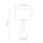 Tischlampe Keramik Stoff E27 69 cm hoch Weiß Rosa
