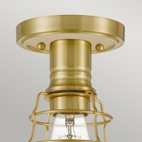 Deckenlampe E27 Metall Ø 14,5 cm rund in Messing
