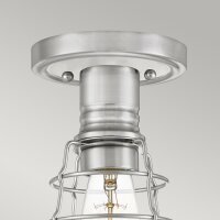 Deckenleuchte Metall Ø 14,5 cm klein Nickel...
