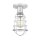 Deckenlampe klein Metall Ø 14,5 cm in Chrom poliert Vintage