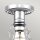 Deckenlampe klein Metall Ø 14,5 cm in Chrom poliert Vintage