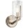 Wandleuchte Glas Metall E14 24,5 cm hoch Zinn Vintage