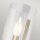 Wandleuchte Glas Metall E14 24,5 cm hoch Zinn Vintage