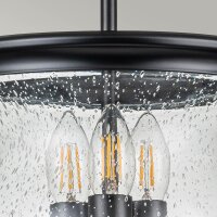 Deckenleuchte Metall Glas Ø 25,4 cm H: max. 1,4 m...