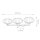 Badezimmerlampe Wand Metall Glas 63,5 cm breit IP44 G9 LED
