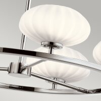 Deckenlampe Badezimmer IP44 Chrom Weiß Ø 71...