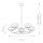 Deckenlampe Badezimmer IP44 Chrom Weiß Ø 71 cm verstellbar LED