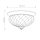 Deckenlampe Messing Glas rund D: 36,1 cm 3x E27 ANABELL 8