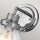 Badezimmerleuchte Wand IP44 H: 23,7 cm Glas Metall in Chrom