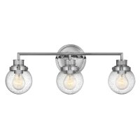 Badlampe Wand Metall Glas E27 IP44 B: 61,5 cm Chrom ZOFIA