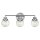 Badlampe Wand Metall Glas E27 IP44 B: 61,5 cm Chrom ZOFIA