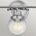 Badlampe Wand Metall Glas E27 IP44 B: 61,5 cm Chrom ZOFIA