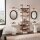 Wandleuchte Bad in Messing antik IP44 B: 61,5 cm Metall Glas