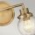 Wandlampe Spiegel B: 37,3 cm IP44 E27 Messing antik