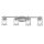 Badezimmerlampe Wand Metall Glas B: 85,8 cm IP44 E27 Chrom