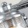 Badezimmerlampe Wand Metall Glas B: 85,8 cm IP44 E27 Chrom