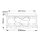 Deckenlampe Badezimmer IP44 D: 30,5 cm rund Glas Metall 2x E27