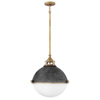 Pendelleuchte rund Ø 45,7 cm Metall Glas 3x E27