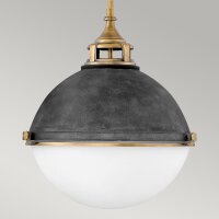 Pendelleuchte rund Ø 45,7 cm Metall Glas 3x E27