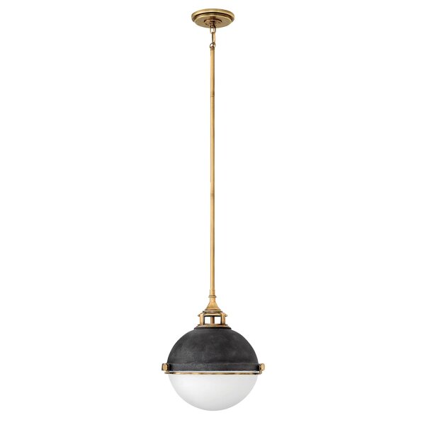 Hängelampe Metall Glas E27 Ø 33,9 cm H: max. 126,2 cm