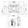 Badezimmerleuchte Kristall LED G9 3000 K 33,4 cm breit klein