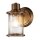 Badezimmerlampe Wand IP44 H: 21,8 cm Metall Glas E27