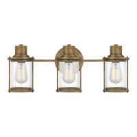 Badleuchte Wand Metall Glas IP44 B: 56 cm 3-flammig...