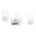 Wandleuchte Bad LED G9 IP44 3000 K Glas Metall B: 58,4 cm