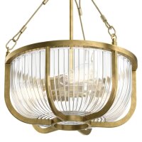 Hängelampe Esszimmer Metall Glas E27 Ø 40,6...