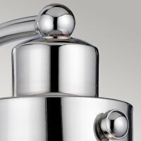Wandleuchte Bad H: 22,1 cm IP44 E27 Chrom aus Metall...