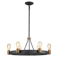 Kronleuchter Metall rund Ø 72,3 cm H: max. 119,8...