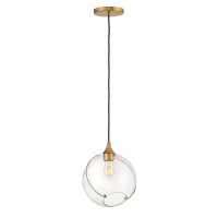 Hängeleuchte Kugel Metall Glas E27 D: 27,4 cm...