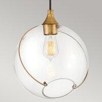 Hängeleuchte Kugel Metall Glas E27 D: 27,4 cm...