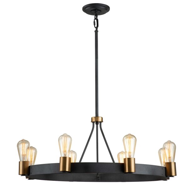Kronleuchter Metall E27 D: 82,9 cm H: max. 122,5 cm