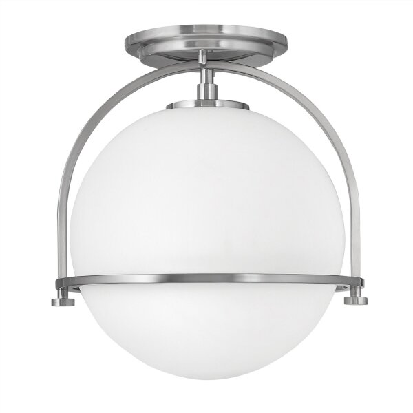 Deckenlampe Metall Glas rund Ø 28,2 cm E27 Kugel Schirm