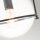 Pendelleuchte Metall Glas E27 rund D: 28,9 cm Schwarz